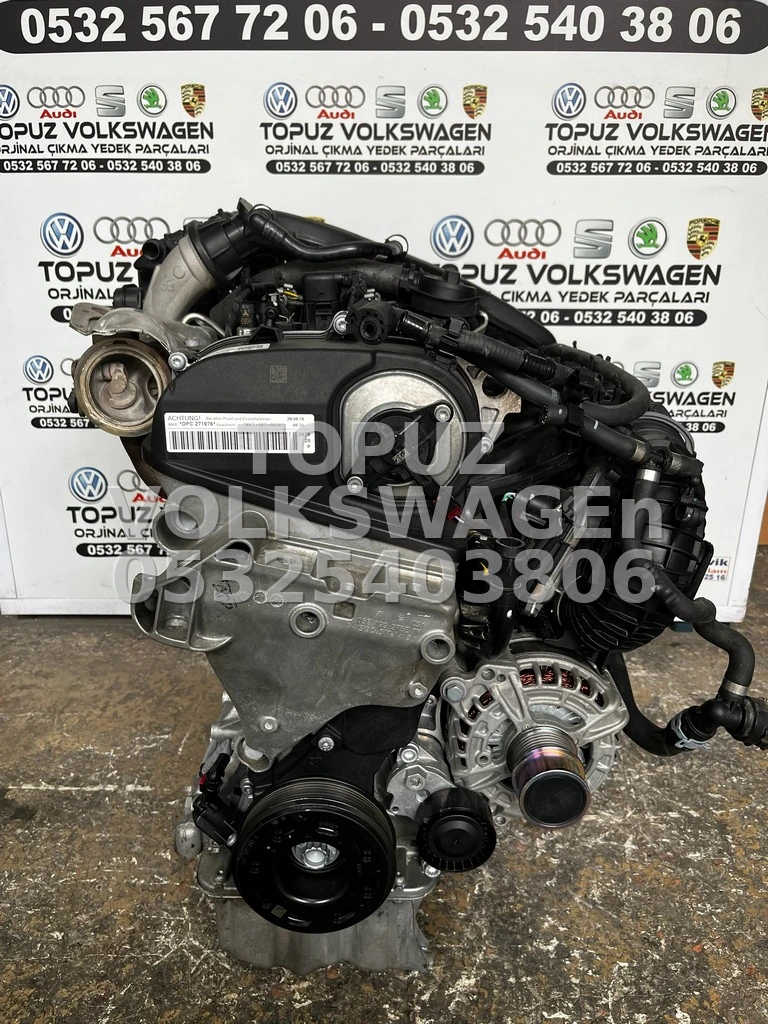 VOLKSWAGEN GOLF 1.5 TSİ ACT DPC DAD ORJİNAL ÇIKMA DOLU MOTOR