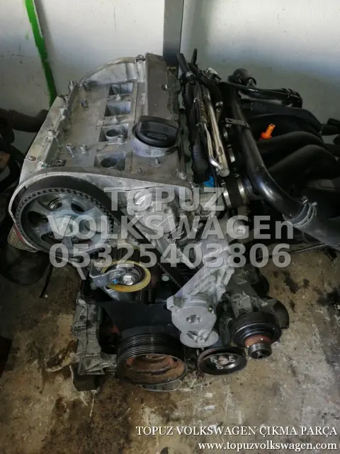 AUDİ A4 1.8 DÜZ 20V BENZİNLİ ADR APT ÇIKMA DOLU MOTOR küçük görsel