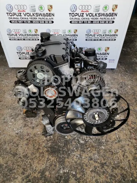 AUDİ A4 1.9 TDİ AVF AWX 130 HP ÇIKMA MOTOR DÜŞÜK KM DİZEL MOTOR küçük görsel