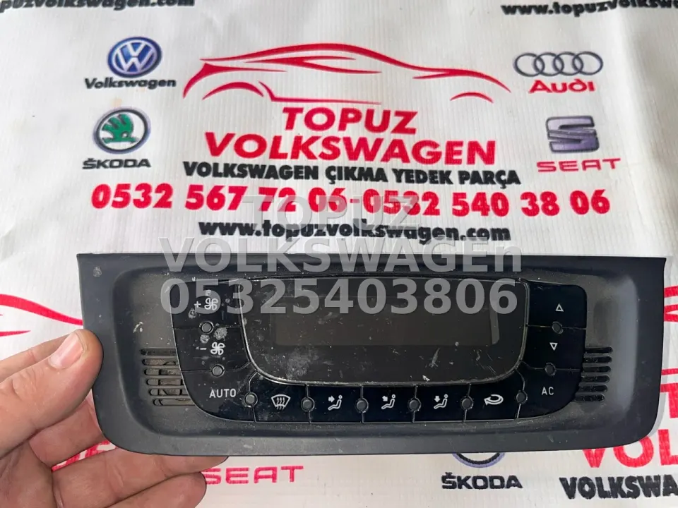 SEAT İBİZA DİJİTAL KALORİFER KLİMA KONTROL PANELİ KLİMATRONİK ORJİNAL ÇIKMA 6J0820043