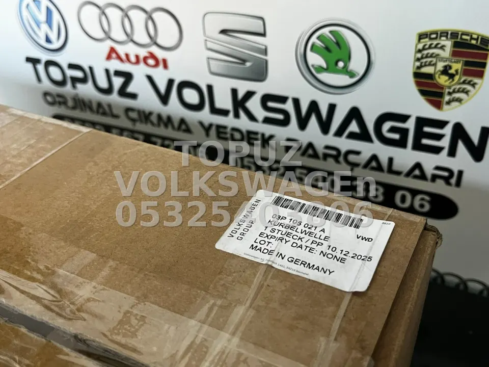 SKODA FABİA 1.2 TDİ CFW MOTOR 03P105021A KODLU SIFIR STANDART ORJİNAL KRANK MİLİ 03P
