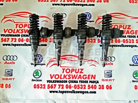 Skoda Octavia 1.9 Dizel BXE BKC Motor Çıkma Orjinal Enjektör Takımı 038130073AG