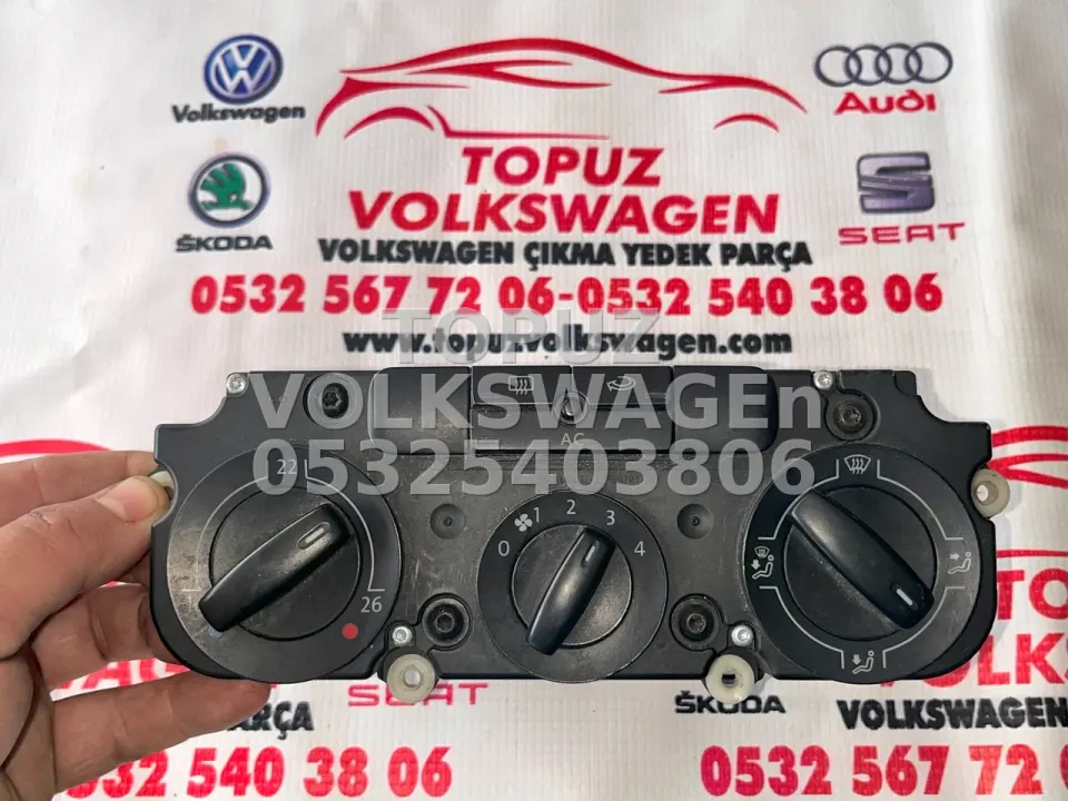 VOLKSWAGEN GOLF 5 KALORİFER KLİMA KONTROL PANELİ KLİMATRONİK ORJİNAL ÇIKMA 1K0820047