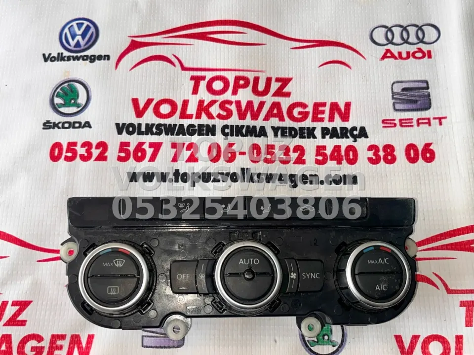 VOLKSWAGEN PASSAT B7 KALORİFER KLİMA KONTROL PANELİ KLİMATRONİK ORJİNAL ÇIKMA 3AA907044AF 5HB011257-30