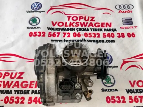 VOLKSWAGEN POLO HB 1.6 BENZİNLİ AEE 75 LİK ORJİNAL ÇIKMA GAZ KELEBEĞİ (BOĞAZ KELEBEĞİ) 030133064D küçük görsel